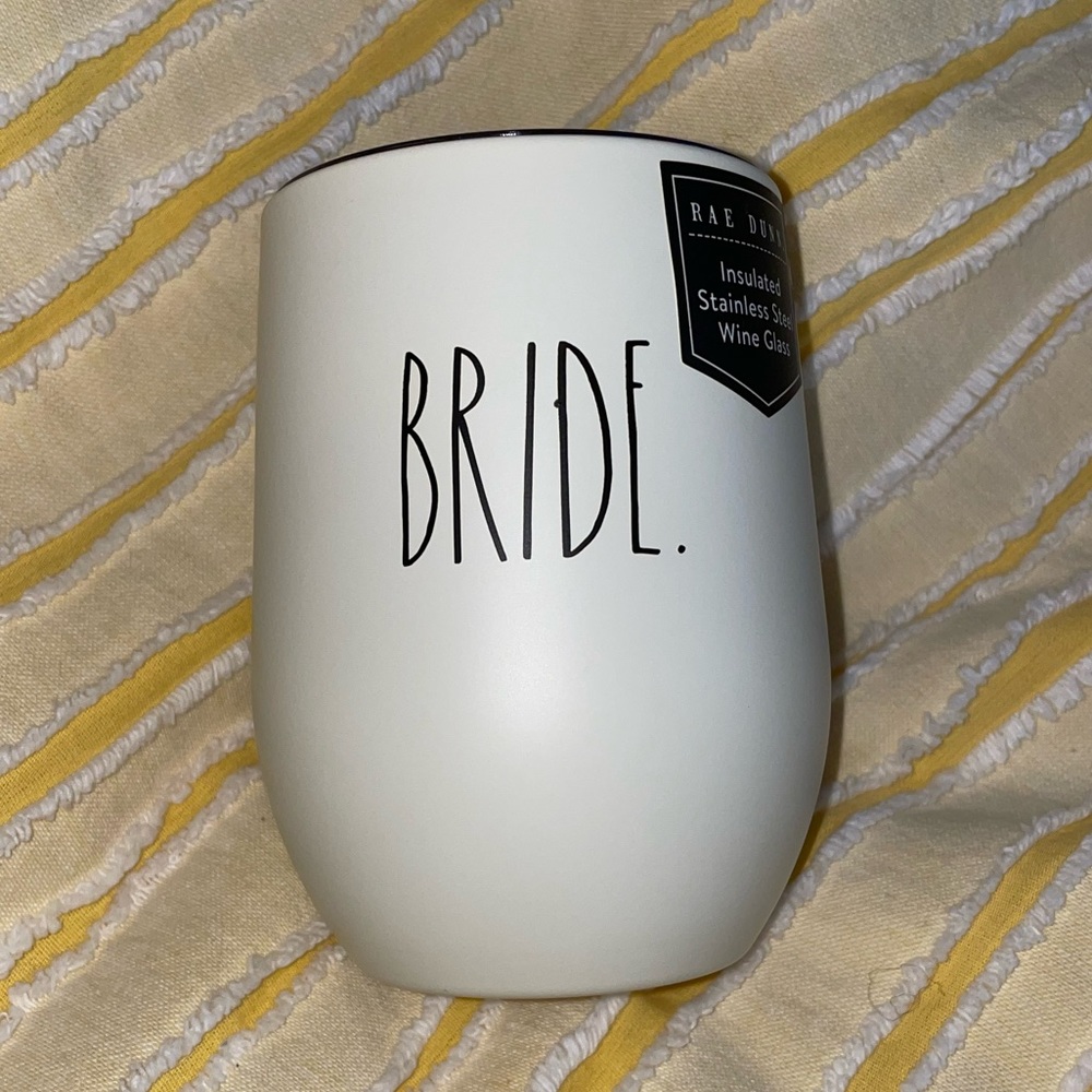 Rae Dunn BRIDE Stainless Steel Wine Glass